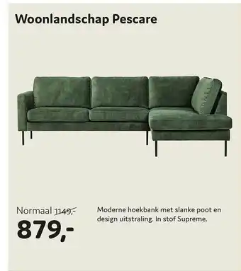 Woonsquare Woonlandschap Pescare Moderne Hoekbank aanbieding