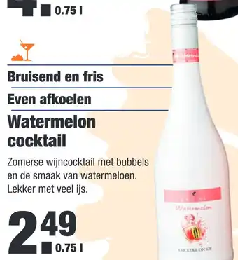 ALDI Watermelon cocktail 0,75liter aanbieding