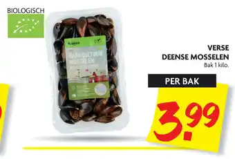 Dekamarkt Verse deense mosselen 1 kilo aanbieding