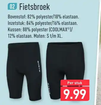 ALDI Fietsbroek aanbieding