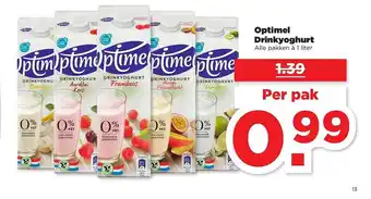 PLUS Optimel Drinkyoghurt aanbieding