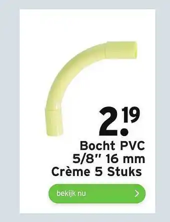 GAMMA Bocht PVC 5-8 aanbieding