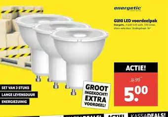 Plentyparts GU10 Led Voordeelpak Energetic aanbieding