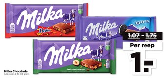 PLUS Milka Chocolade 87-100 g aanbieding