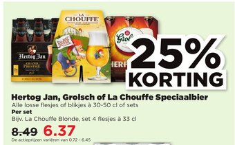 PLUS Hertog Jan, Grolsch of La Chouffe Speciaalbier aanbieding