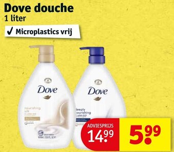 Kruidvat Dove douche 1 liter aanbieding