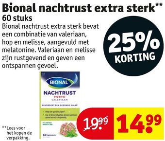 Kruidvat Bional nachtrust extra sterk aanbieding