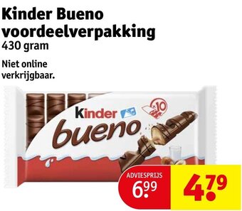 Kruidvat Kinder Bueno voordeelverpakking 430 gram aanbieding