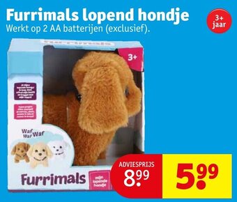 Kruidvat Furrimals lopend hondje aanbieding