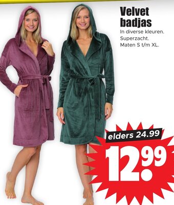 Dirk Velvet badjas aanbieding