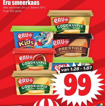 Dirk Eru smeerkaas 100g aanbieding