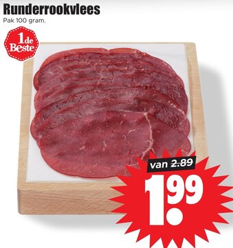 Dirk Runderrookvlees 100g aanbieding