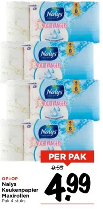 Vomar Voordeelmarkt Nalys Keukenpapier Maxirollen aanbieding