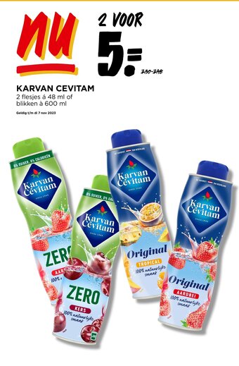 Jumbo KARVAN CEVITAM 2 flesjes á 48 ml of blikken à 600 ml R aanbieding