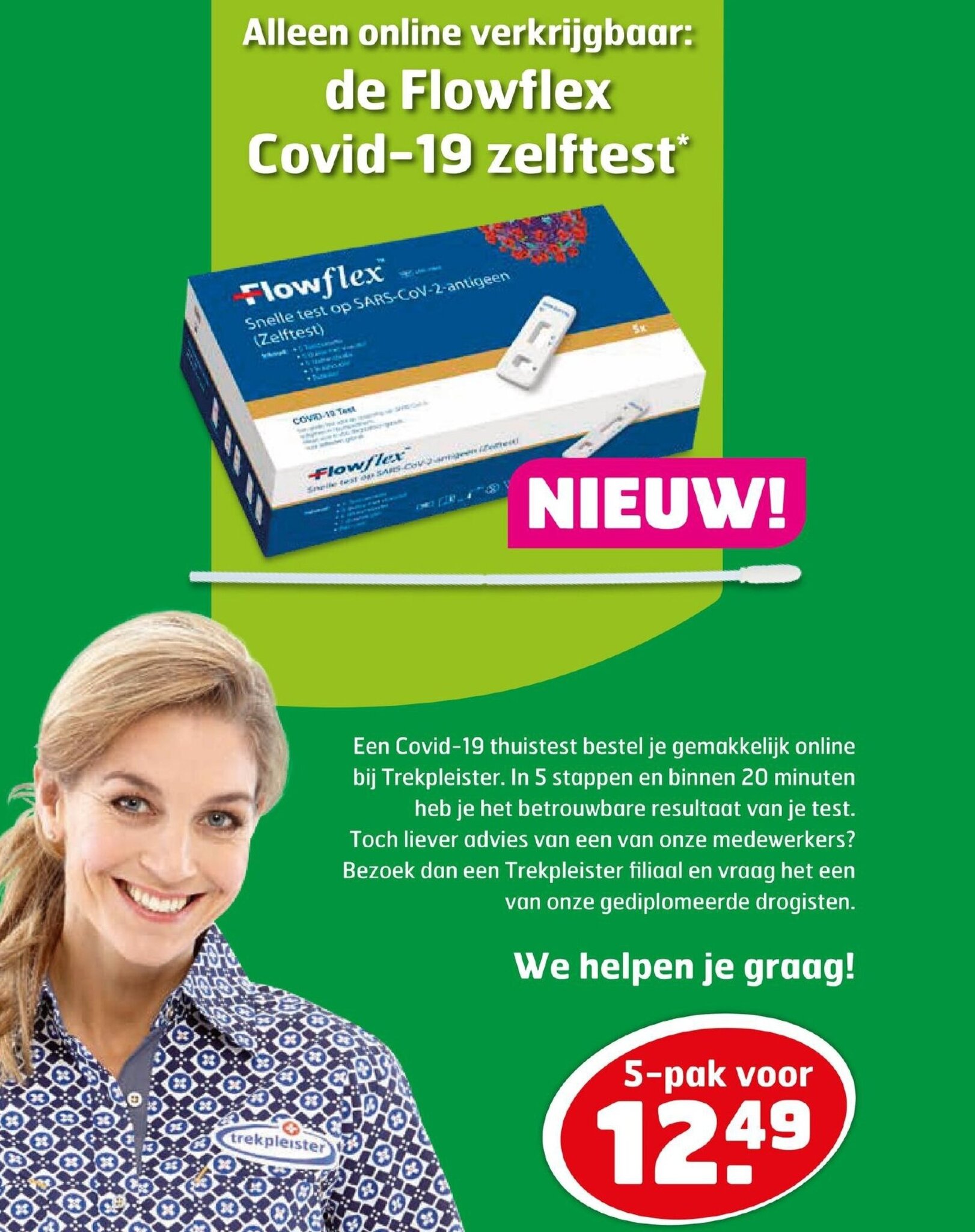 Alleen online verkrijgbaar de flowflex covid1 zelftest aanbieding bij