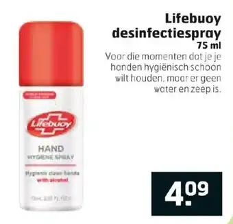 Trekpleister Lifebuoy deesinfectiespray 75ml aanbieding