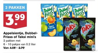 Hoogvliet Appelsientje, DubbelFrisss of Taksi mini's aanbieding