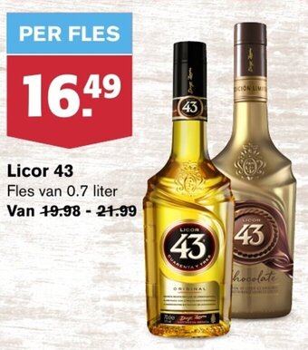 Hoogvliet LICOR 43 0.7 L aanbieding