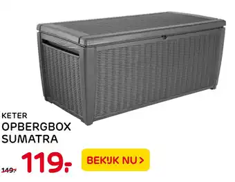 Praxis Tuincentrum Keter opbergbox sumatra aanbieding