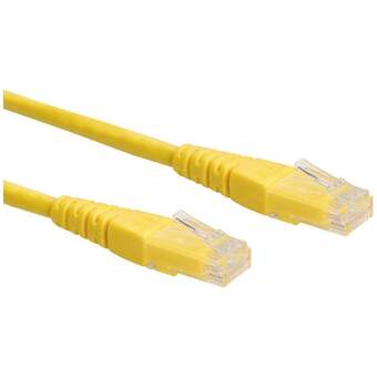 Conrad Roline 21.15.0925 rj45 netwerkkabel, patchkabel cat 6 u/utp 1.50 m geel onafgeschermd 1 stuk(s) aanbieding