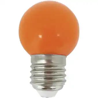 Conrad Lightme lm85255 led-lamp energielabel g (a - g) e27 kogel 1 w oranje (ø x l) 45 mm x 69 mm 1 stuk(s) aanbieding