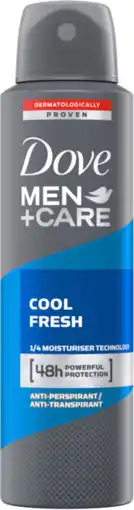 De Online Drogist Dove men+ care cool fresh deospray 150ml aanbieding