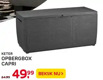 Praxis Tuincentrum Keter opbergbox capri aanbieding