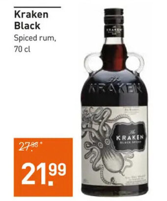 Gall & Gall Kraken Black Spiced rum, 70 cl aanbieding