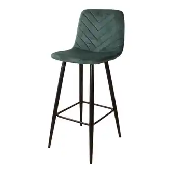 fonQ Ds4u gaby barkruk velvet 65cm groen aanbieding