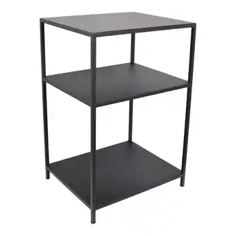 fonQ Loft42 metal nachtkastje zwart - industrieel - 63x42x35 aanbieding