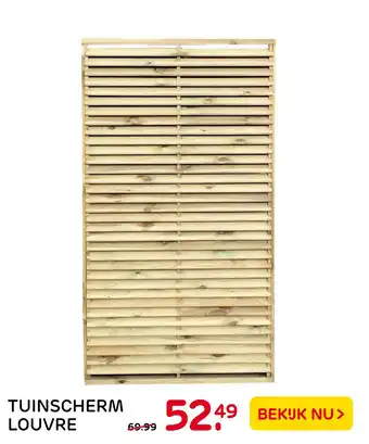 Praxis Tuincentrum Tuinscherm louvre aanbieding