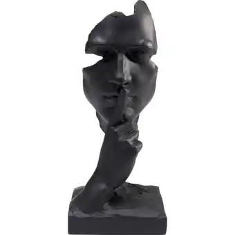 fonQ Kare design decofiguur quiet face black 31cm aanbieding