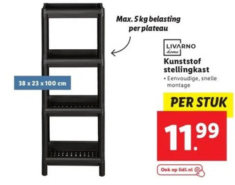 Lidl Kunststof stellingkast aanbieding