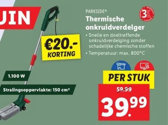 Lidl Thermische onkruidverdelger aanbieding