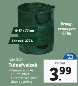 Lidl Tuinafvalzak aanbieding