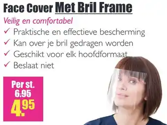 Gezond & Wel Face cover met bril frame aanbieding