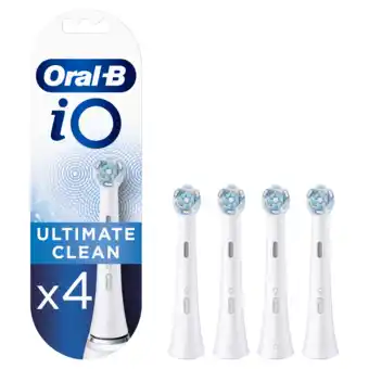 MediaMarkt Oral b oral-b io ultimate clean opzetborstel wit (4 stuks) aanbieding