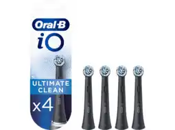 MediaMarkt Oral b oral-b io ultimate clean opzetborstel zwart (4 stuks) aanbieding