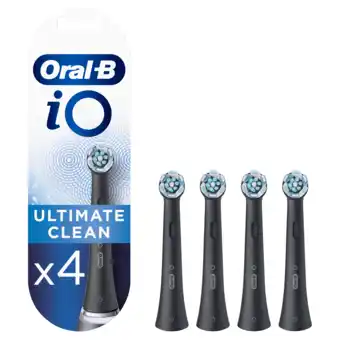 MediaMarkt Oral b oral-b io ultimate clean opzetborstel zwart (4 stuks) aanbieding