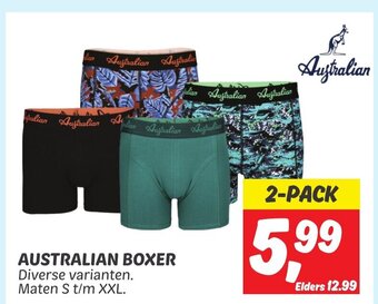 Dekamarkt AUSTRALIAN BOXER 2-pack aanbieding