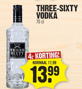 Super Dirck 3 Three-sixty vodka aanbieding