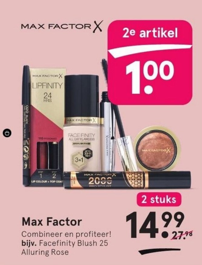 Max Factor aanbieding bij Etos