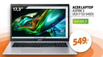 Expert ACER LAPTOP ASPIRE 3 (A317-53-545D) aanbieding