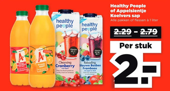 PLUS Healthy people of appelsientje koelvers sap aanbieding