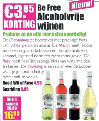 Gezond & Wel Be Free alcoholvrije wijnen aanbieding