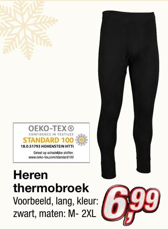 Kik Heren thermobroek aanbieding