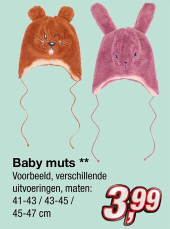 Kik Baby muts aanbieding