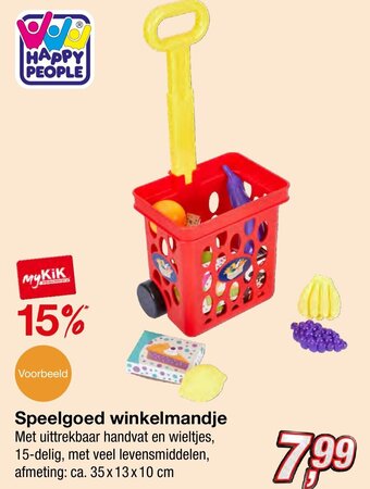 Kik Speelgoed winkelmandje aanbieding