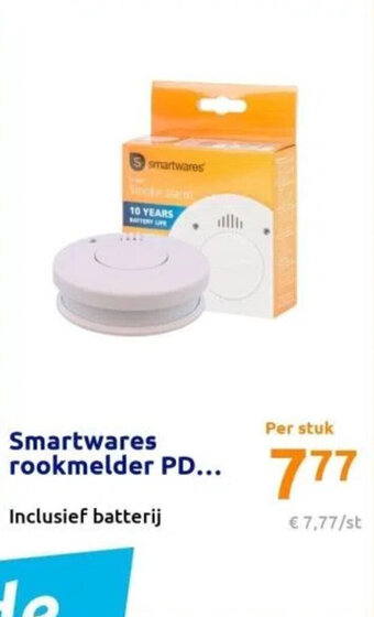 Action Smartwares rookmelder PD aanbieding