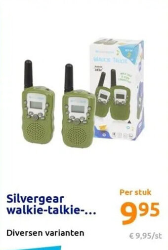 Action Silvergear walkie-talkie aanbieding